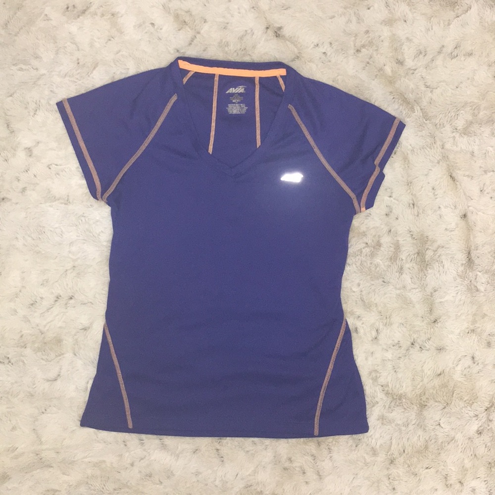 AVIA T-Shirt blue and orange size M